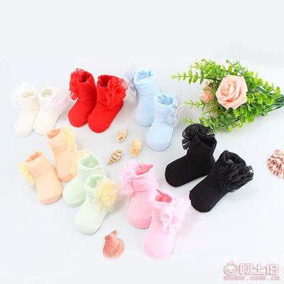 【春秋全棉純色兒童女襪小花朵女短襪甜美嬰兒寶寶童襪廠家批發(fā)】義烏市偌顏電子商務商行 - 產(chǎn)品庫